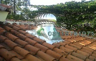 Pemasangan Turboair Turbine Ventilator proyek 72